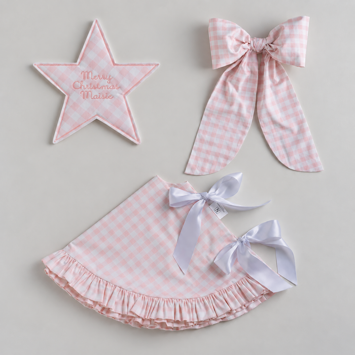 Little Pink Check Petite Tree Set