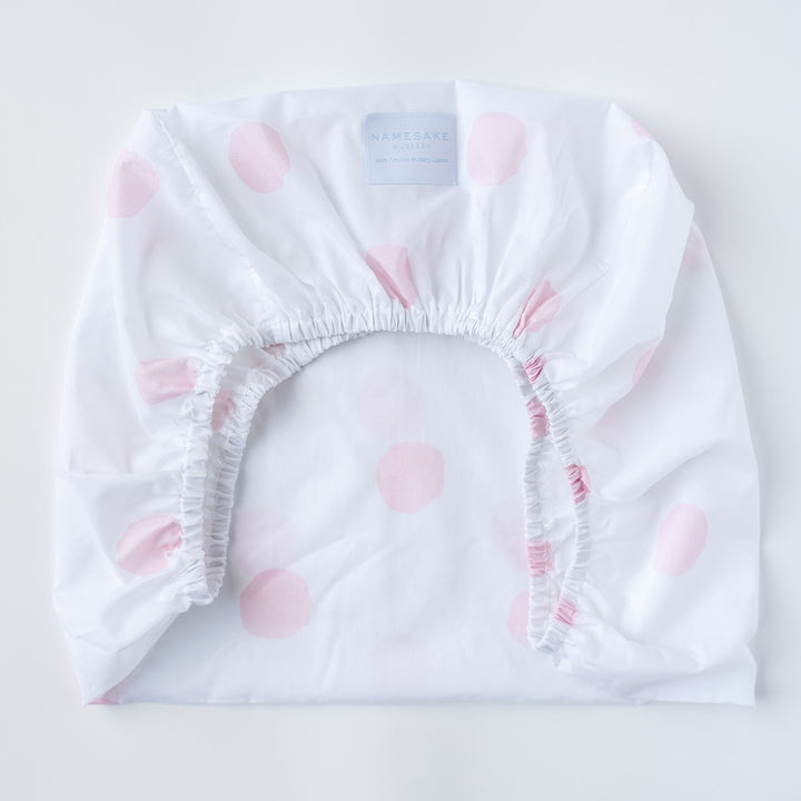 Hospital Bassinet Sheet in Pink Watercolor Dot