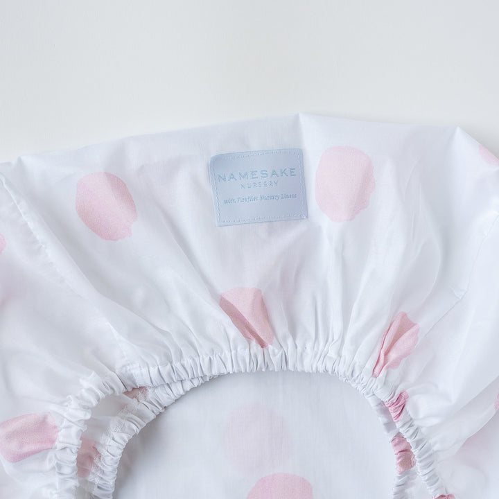 Hospital Bassinet Sheet in Pink Watercolor Dot