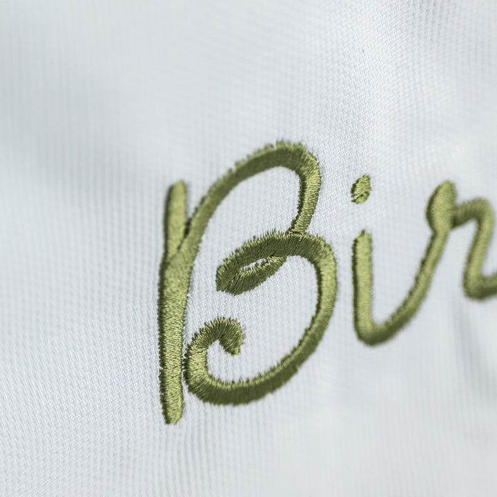 White with Green Happy Birthday Banner