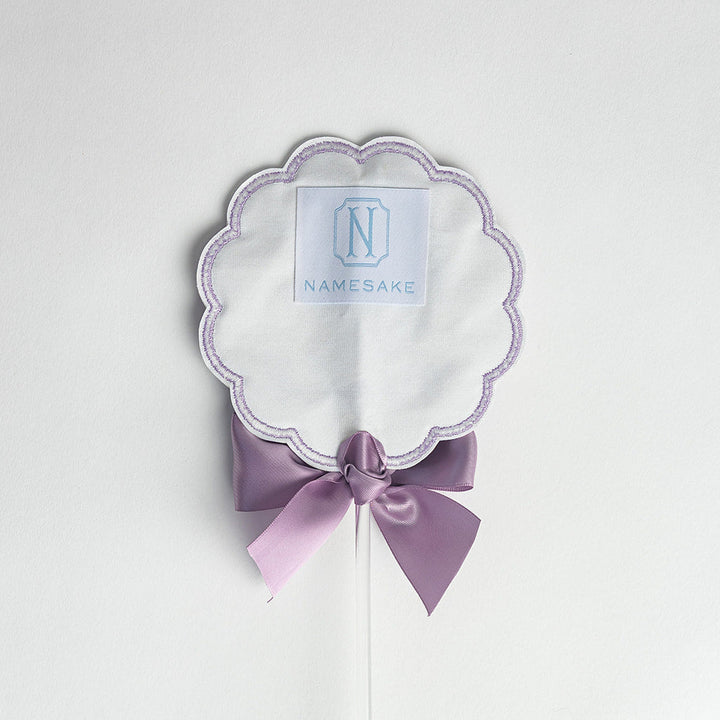 Happy Birthday Topper: Little Lavender Check