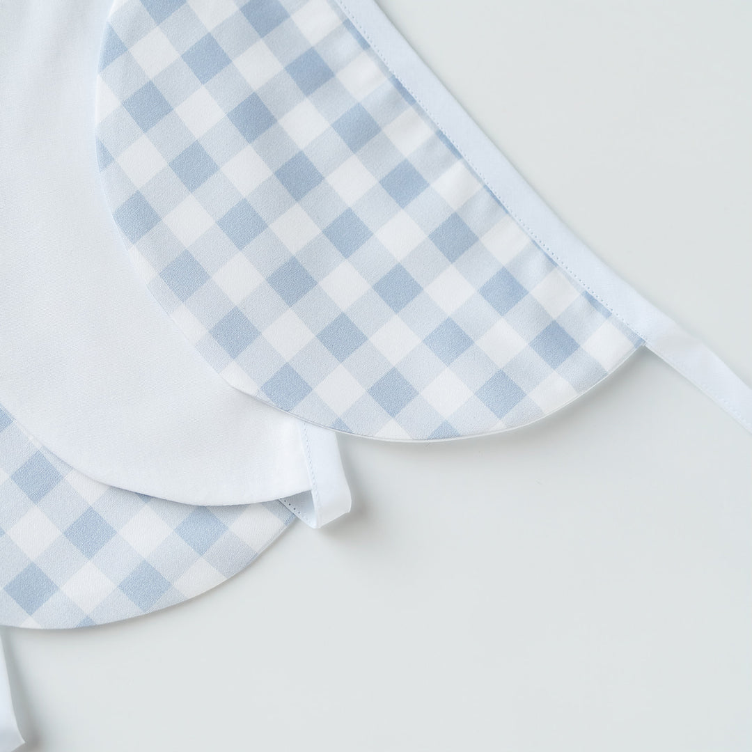 White and Little Blue Check Bunting
