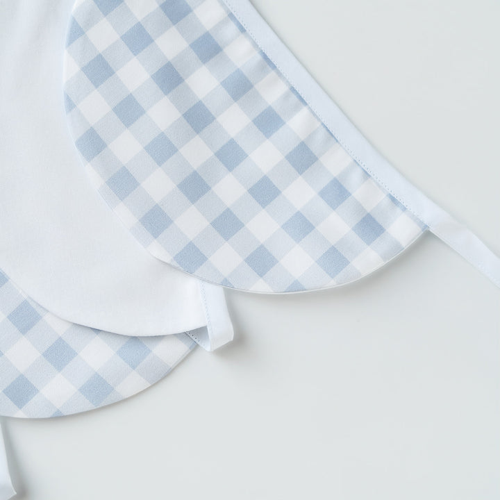 White and Little Blue Check Bunting