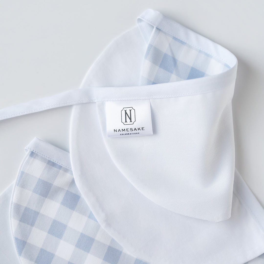 White and Little Blue Check Bunting