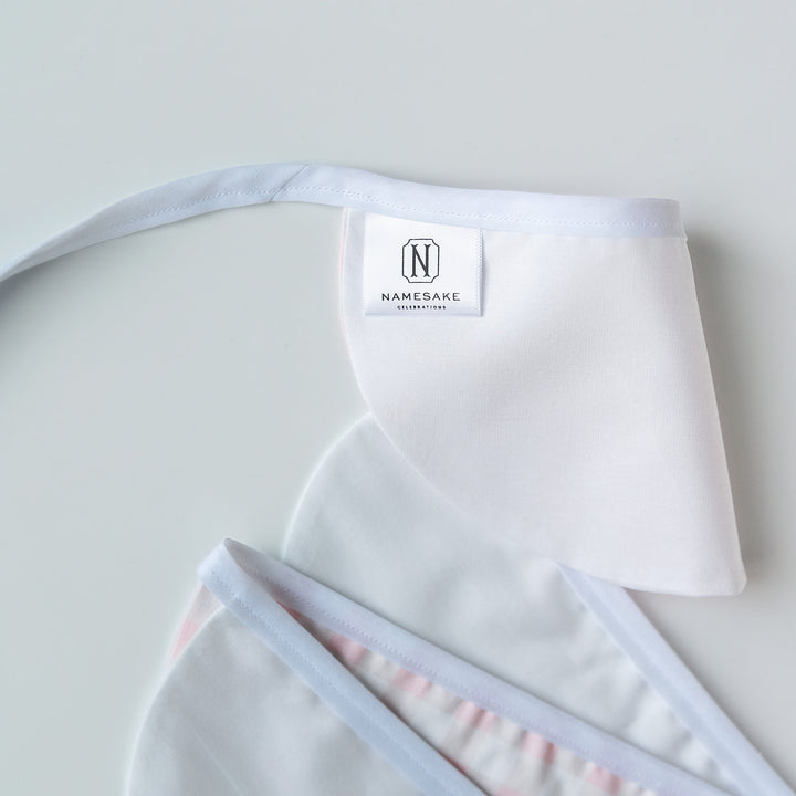 White and Little Pink Check Bunting