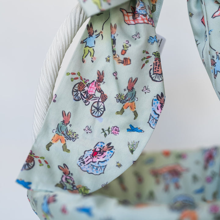 Dogwood Hill Spring Bunnies Easter Basket Bow