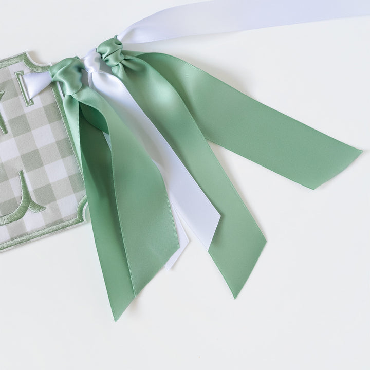 3 Piece ONE Banner: Little Green Check