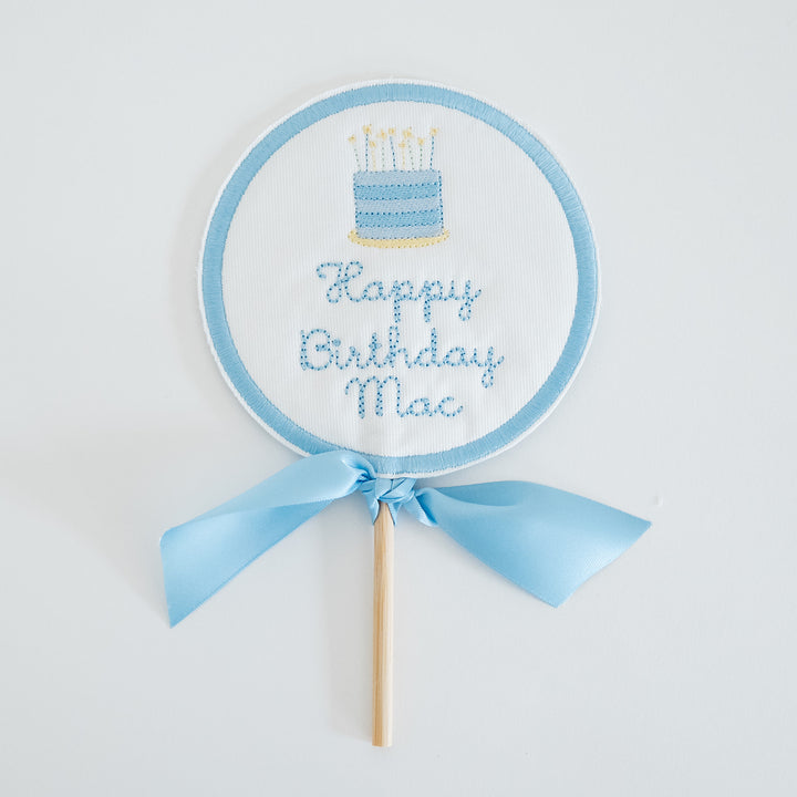 Personalized Happy Birthday Cake Topper