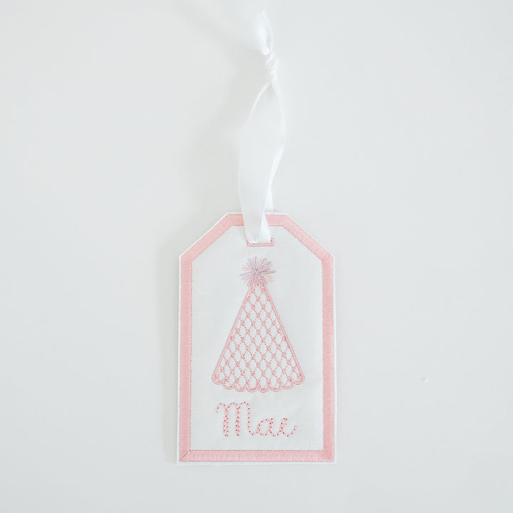 Birthday Hat Vertical Keepsake Tag