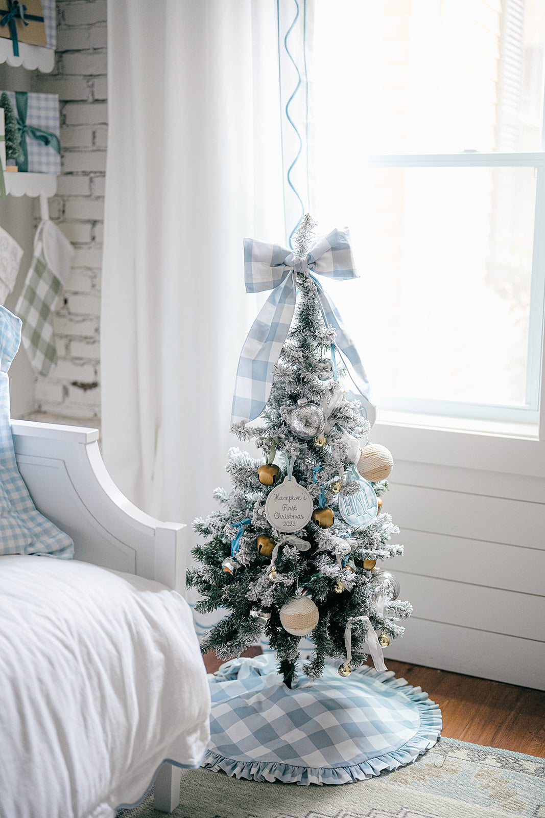 Blue Buffalo Check Petite Tree Skirt