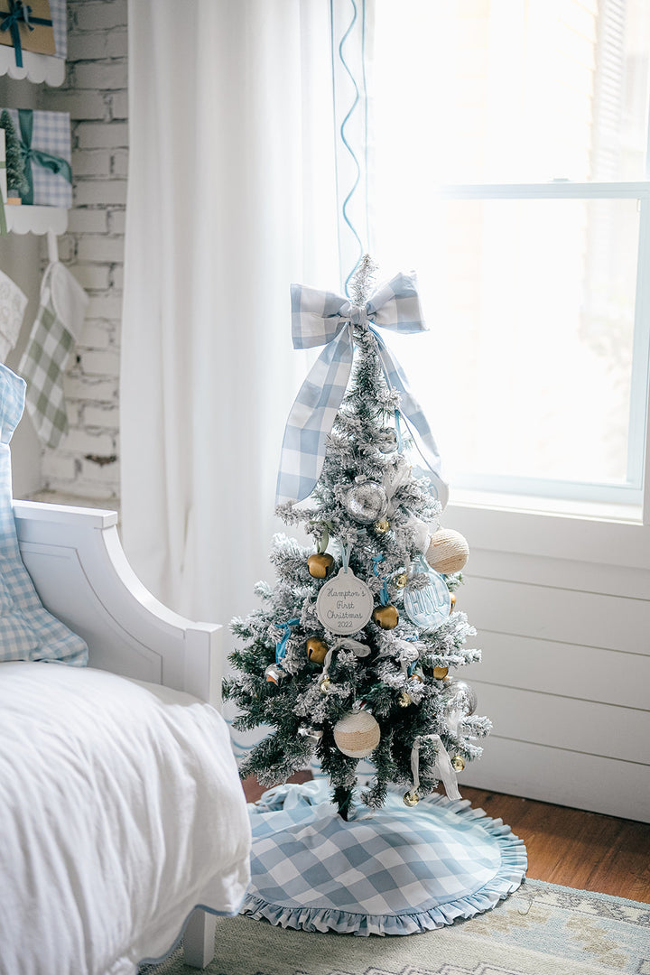 Blue Buffalo Check Petite Tree Skirt