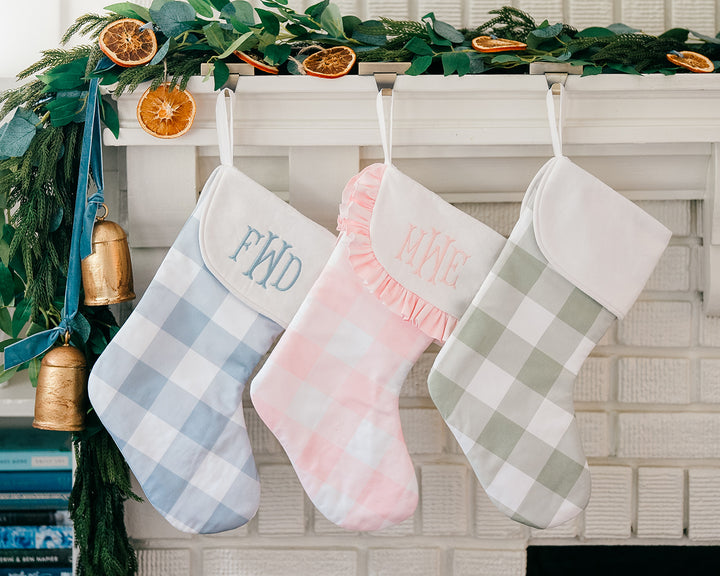 Pink Buffalo Check Sateen Stocking