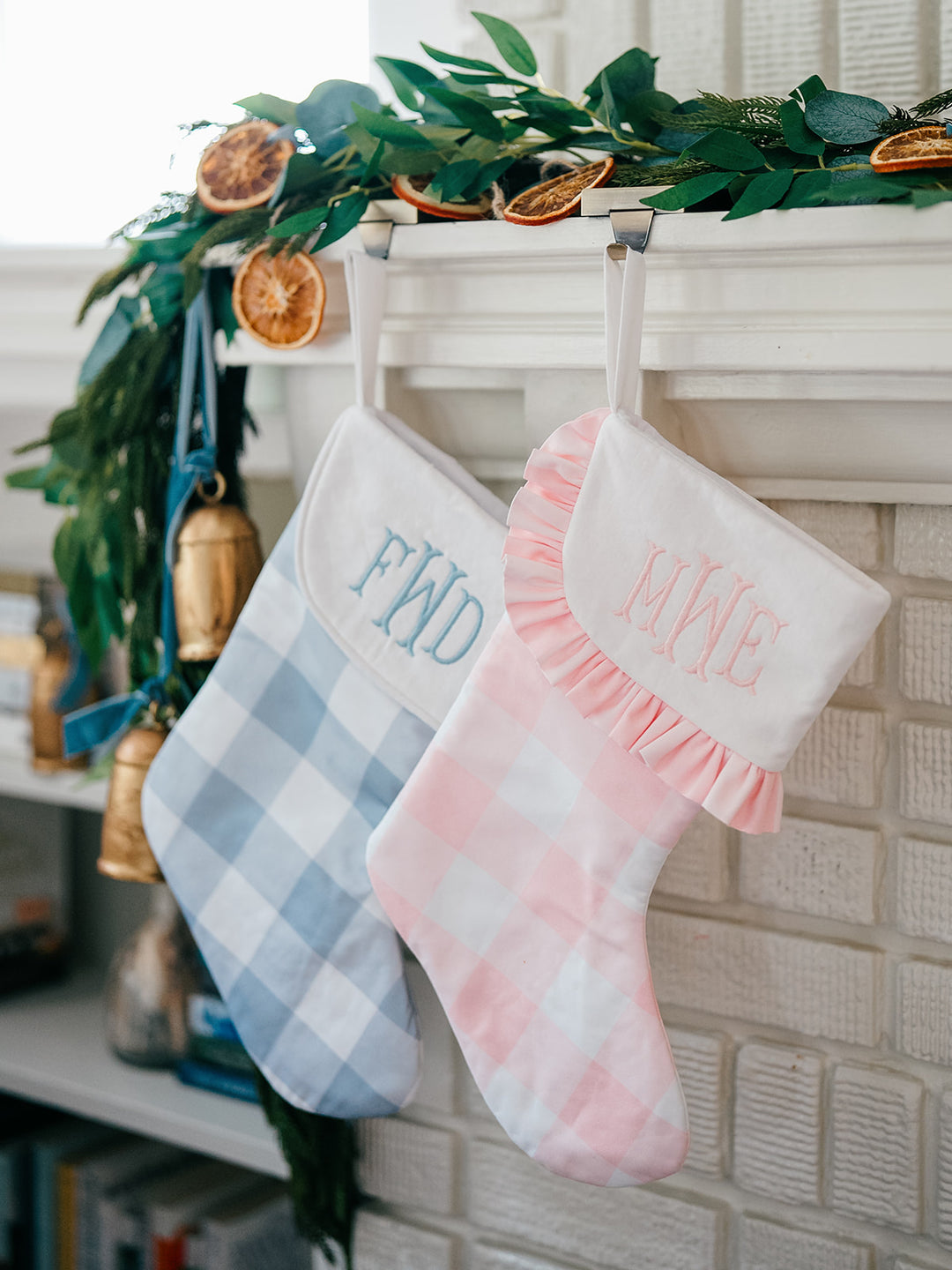 Pink Buffalo Check Sateen Stocking