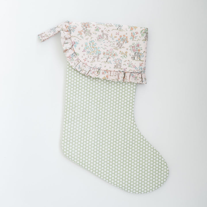 Collector's Edition Deer Floral and Hex Stocking