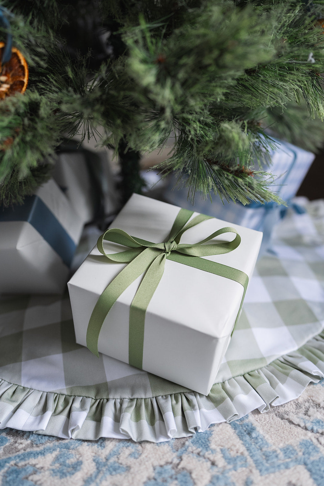 Green Buffalo Check Petite Tree Skirt