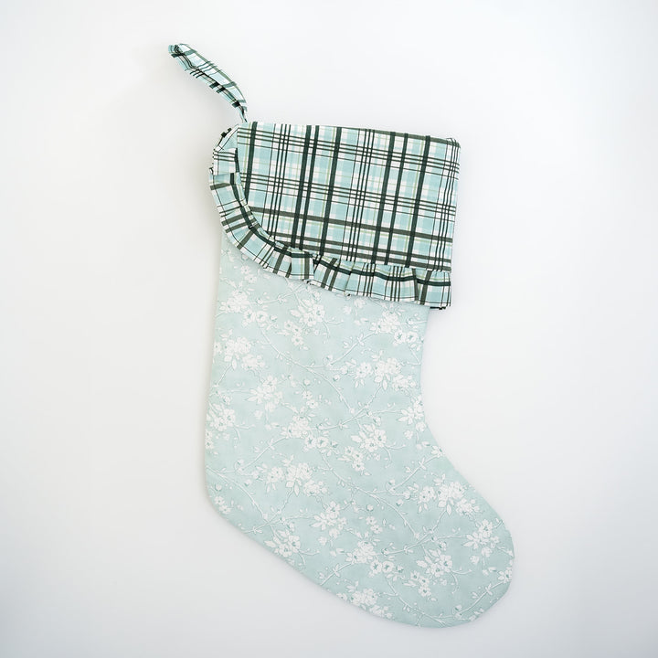 Collector's Edition Plaid and Floral Stocking