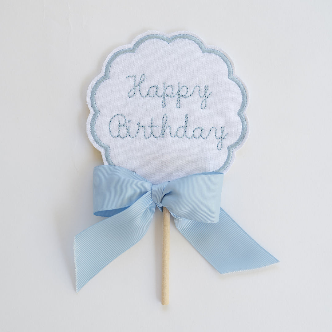 Scalloped Happy Birthday Topper