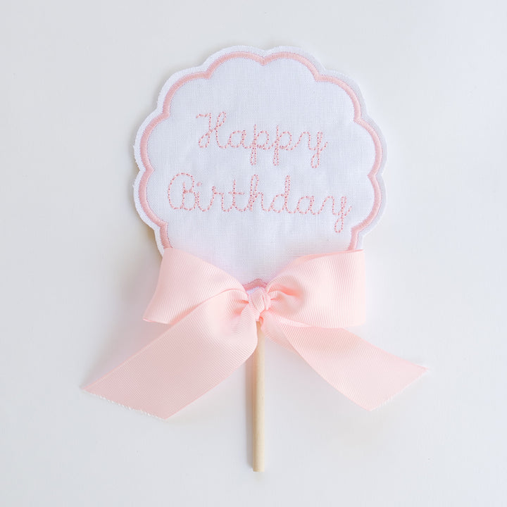 Scalloped Happy Birthday Topper