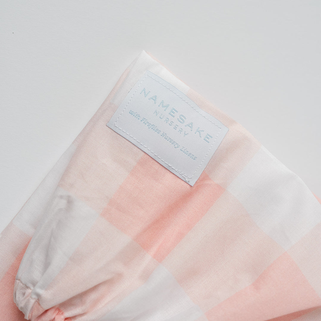Welcome Baby Bassinet Sheet in Buffalo Check
