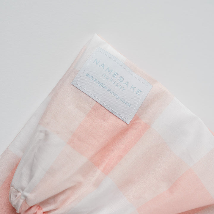 Welcome Baby Bassinet Sheet in Buffalo Check