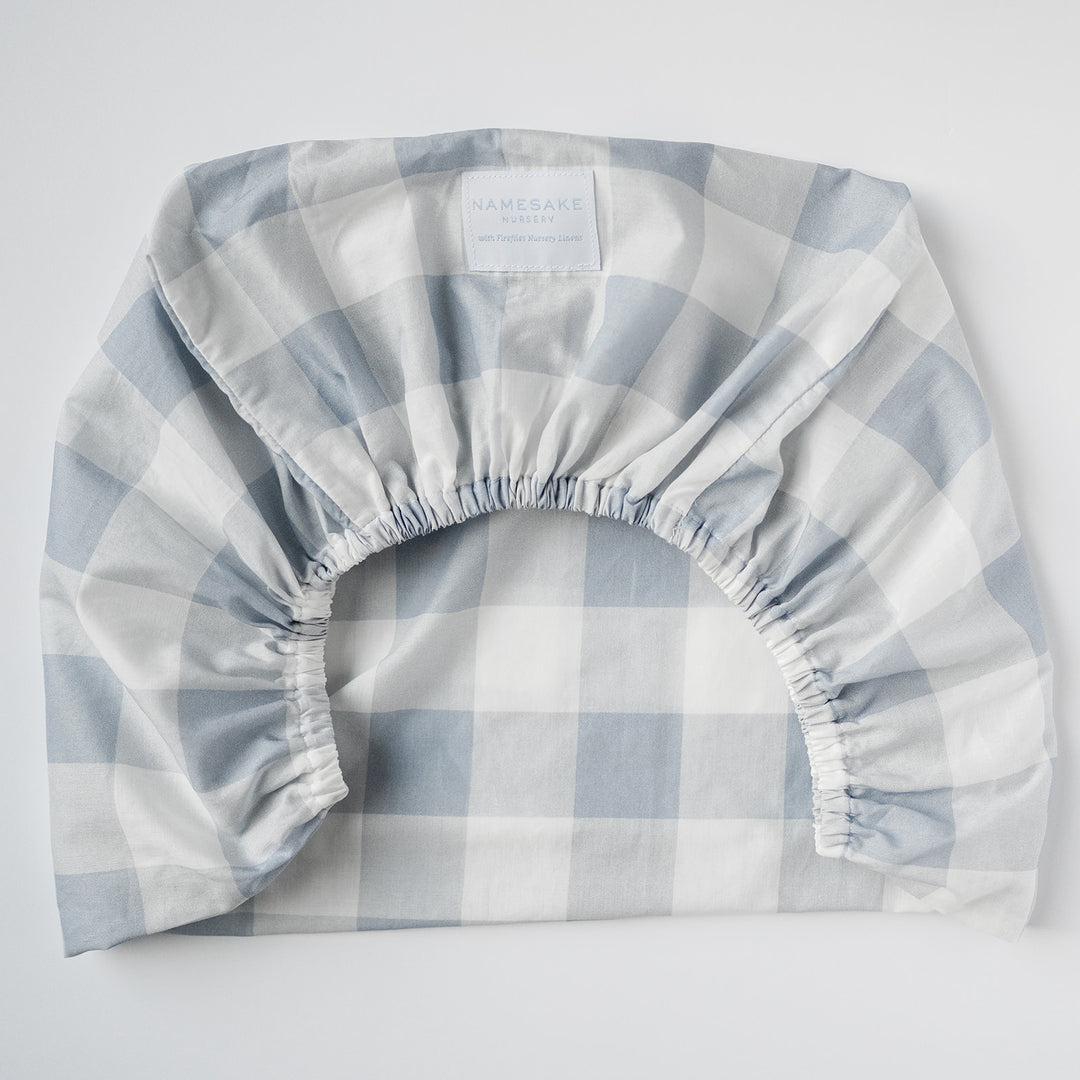 Welcome Baby Bassinet Sheet in Buffalo Check
