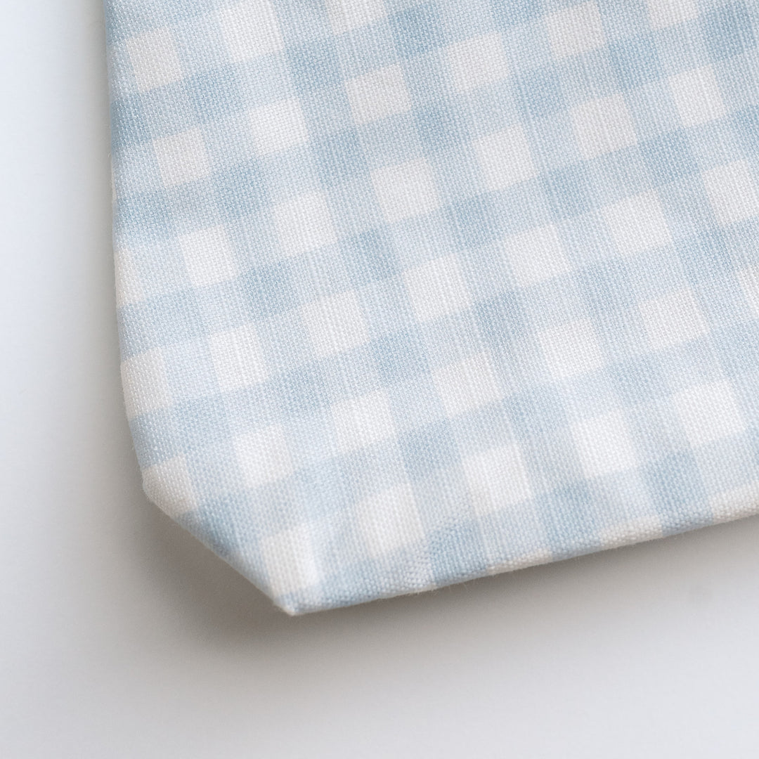 Luxury Zip Pouch in Little Blue Check