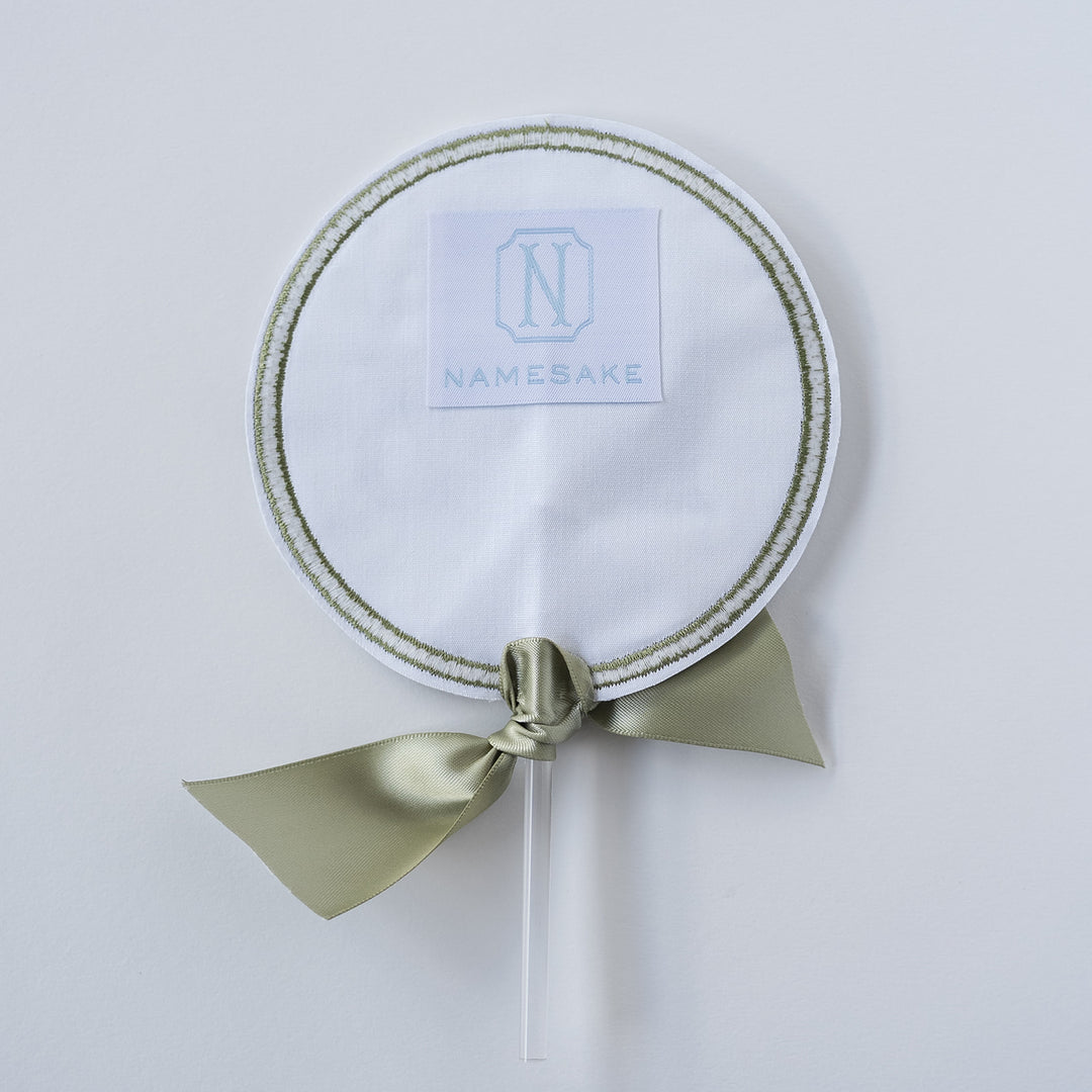Monogram Topper: Green Buffalo Check