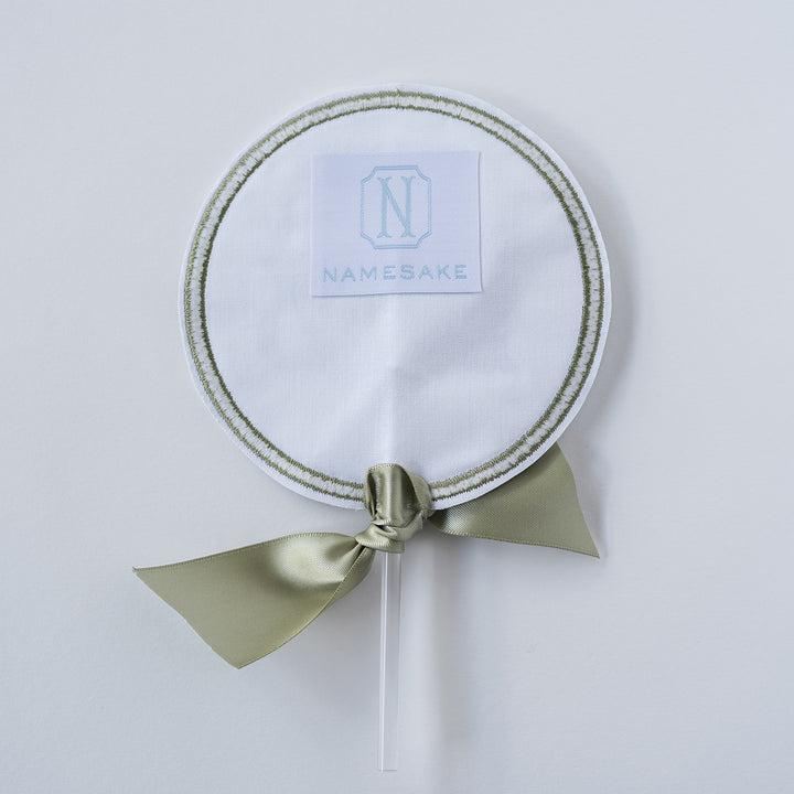 Monogram Topper: Green Buffalo Check