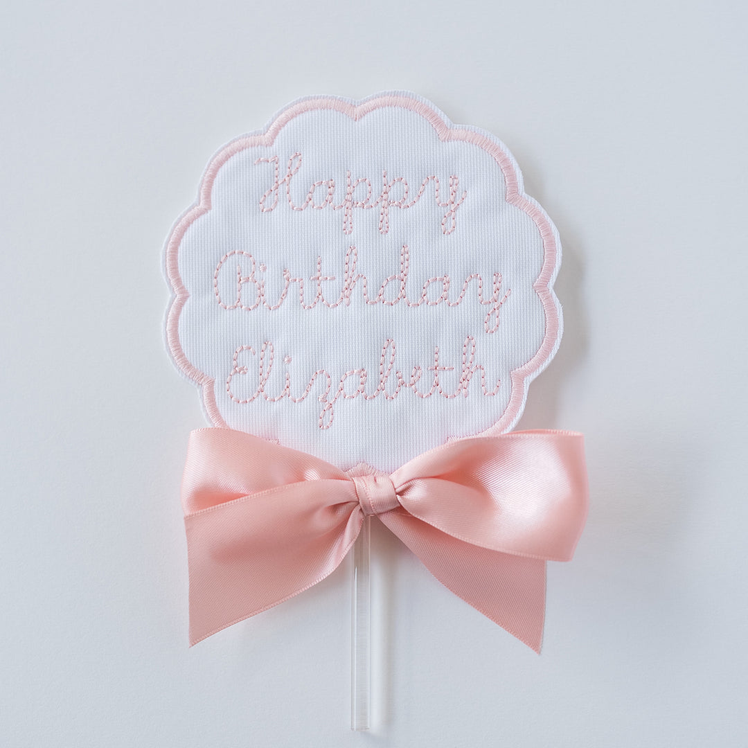Scalloped Happy Birthday Topper