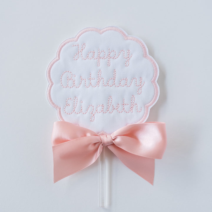 Scalloped Happy Birthday Topper