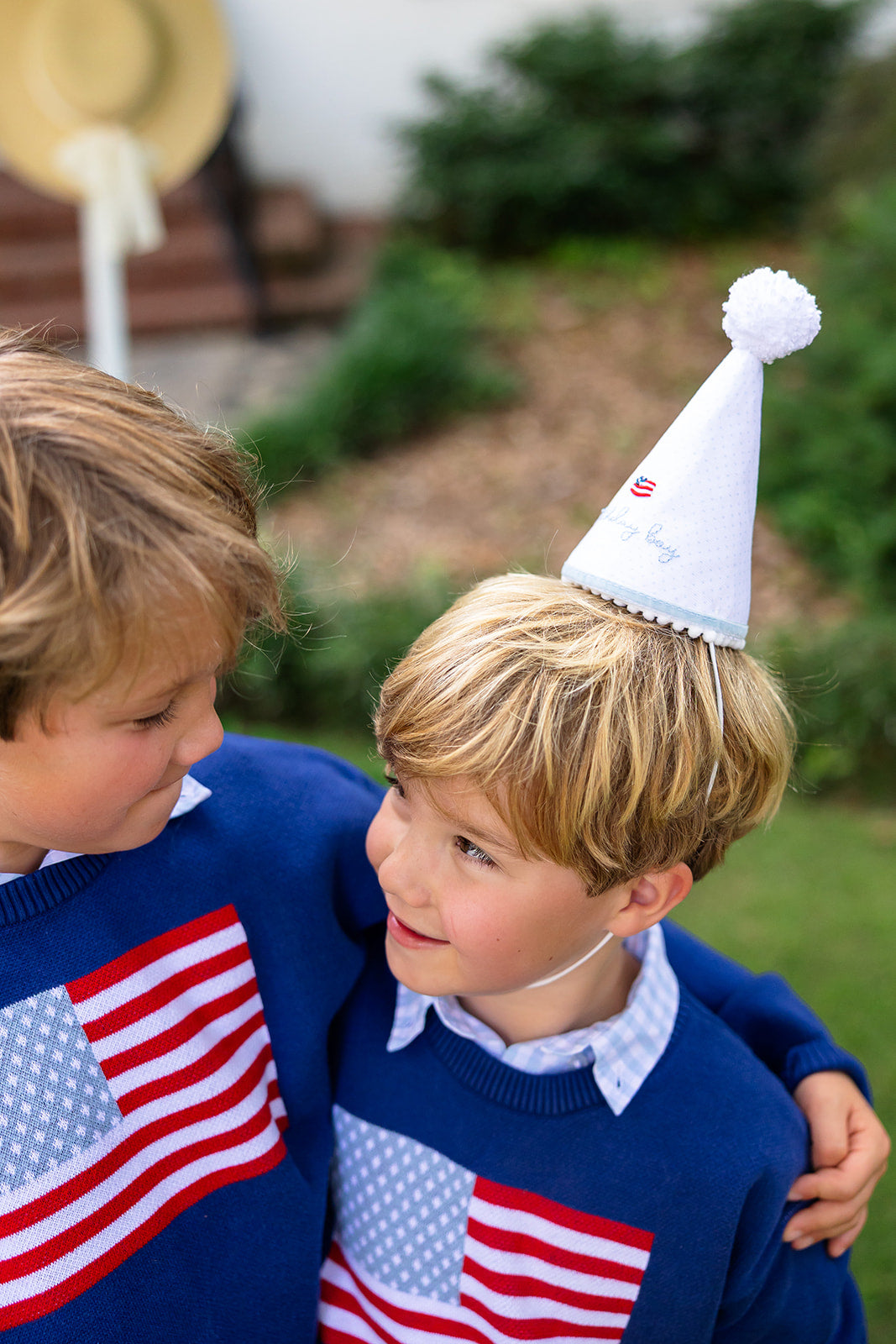 American Flag Bullion Hand Stitched Party Hat
