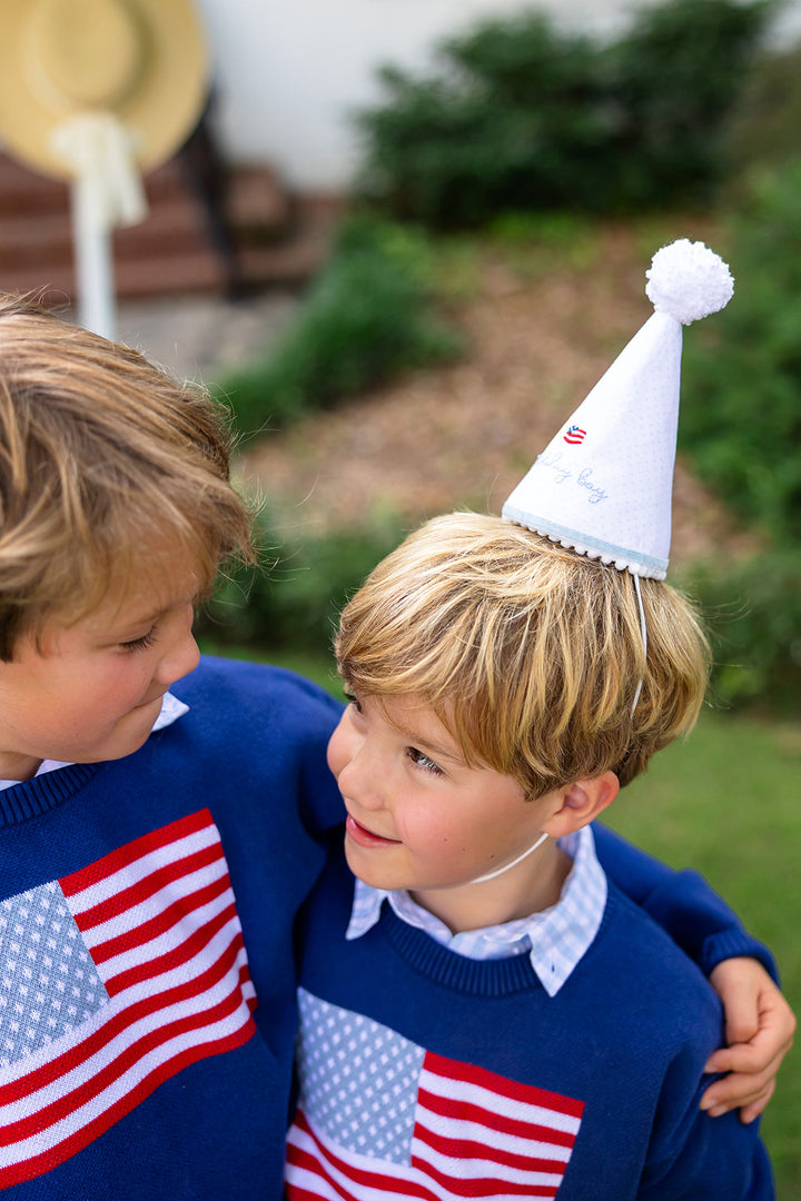 American Flag Bullion Hand Stitched Party Hat