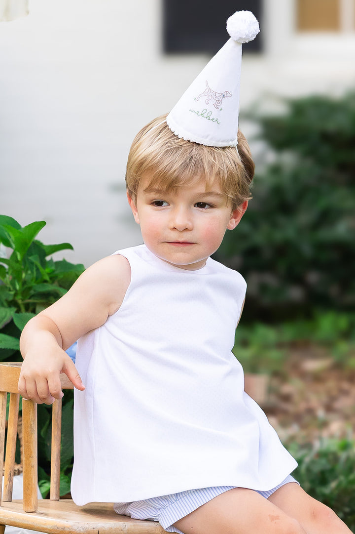 Pointer Dog Hand Stitched Party Hat x Camilla Moss