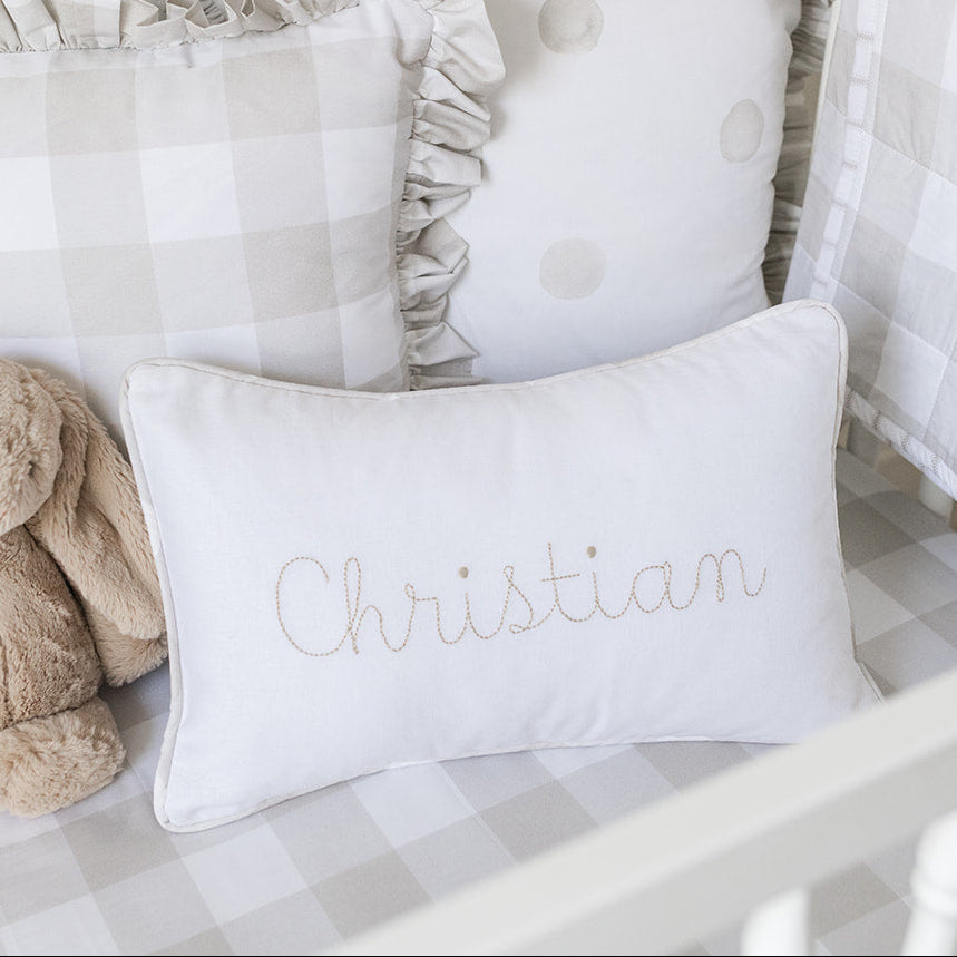 Lumbar Name Pillow