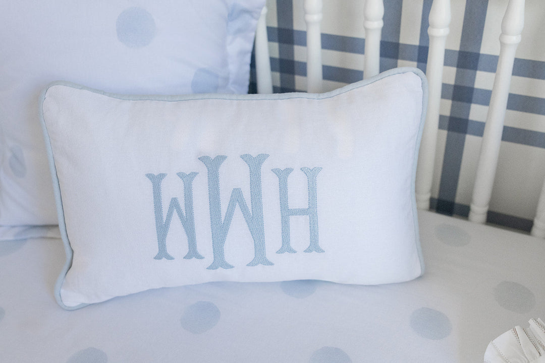 Lumbar Monogram Pillow