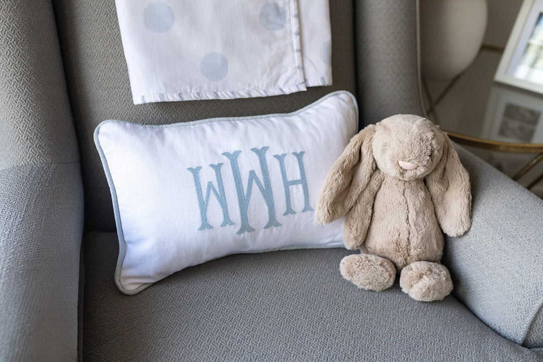Lumbar Monogram Pillow