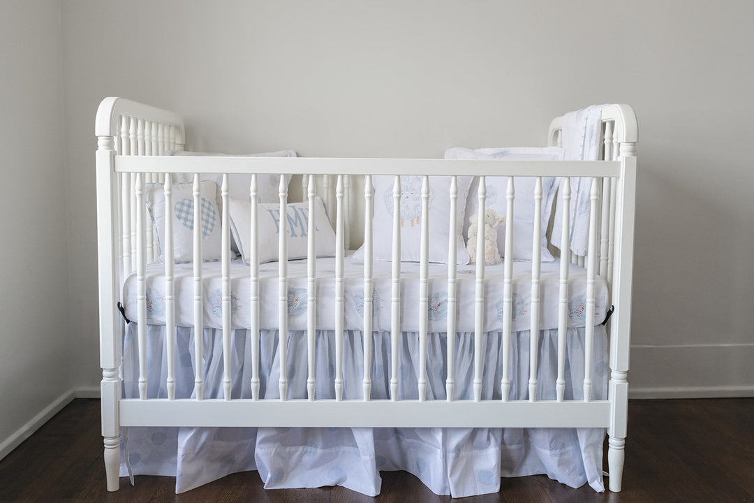 Blue Lamb Standard Crib Sheet
