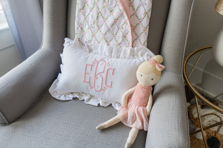 Lumbar Monogram Pillow