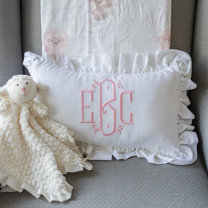 Lumbar Monogram Pillow