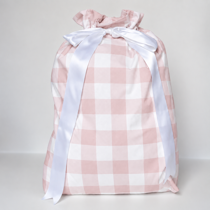 Pink Buffalo Check Heirloom Santa Sack