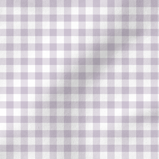 Little Lavender Check Liner with Ruffle Trim (fits Ballard basket)