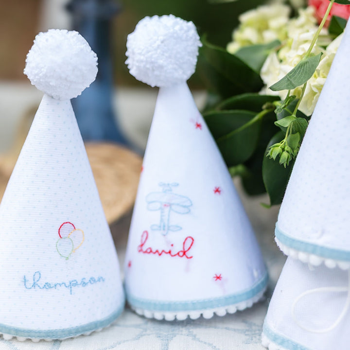 Airplane Hand Stitched Party Hat x Camilla Moss