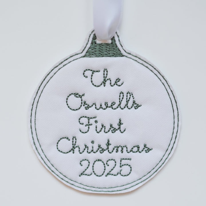 First Married Christmas Ornament