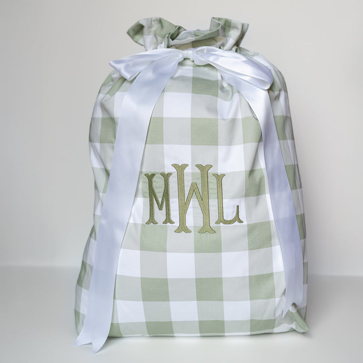 Blue Buffalo Check Heirloom Santa Sack