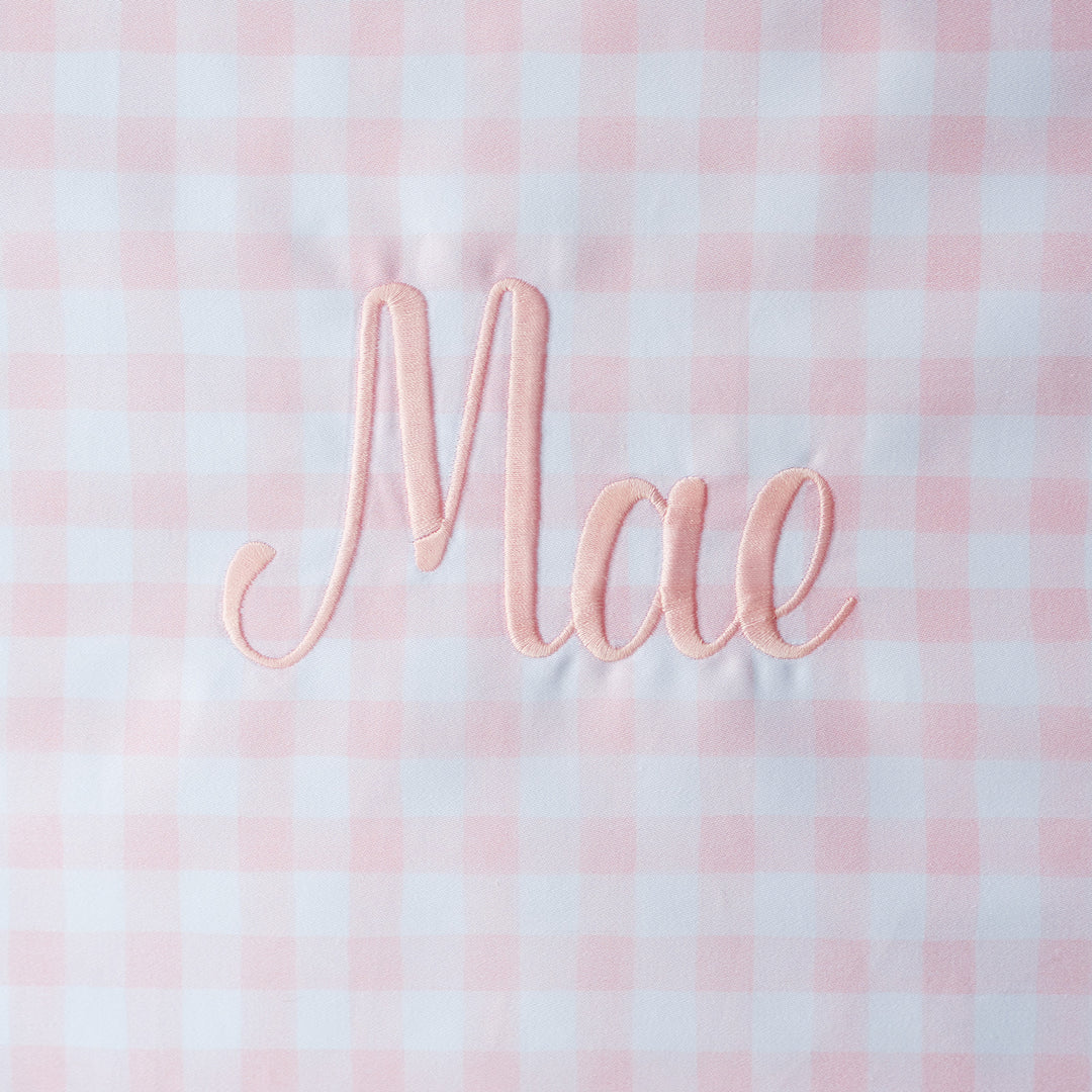Little Pink Check Heirloom Santa Sack