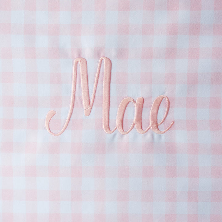 Little Pink Check Heirloom Santa Sack
