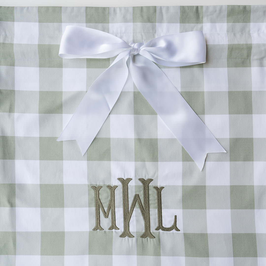 Green Buffalo Check Heirloom Santa Sack