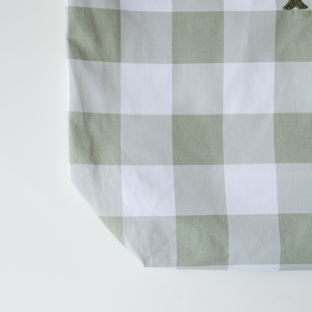 Green Buffalo Check Heirloom Santa Sack