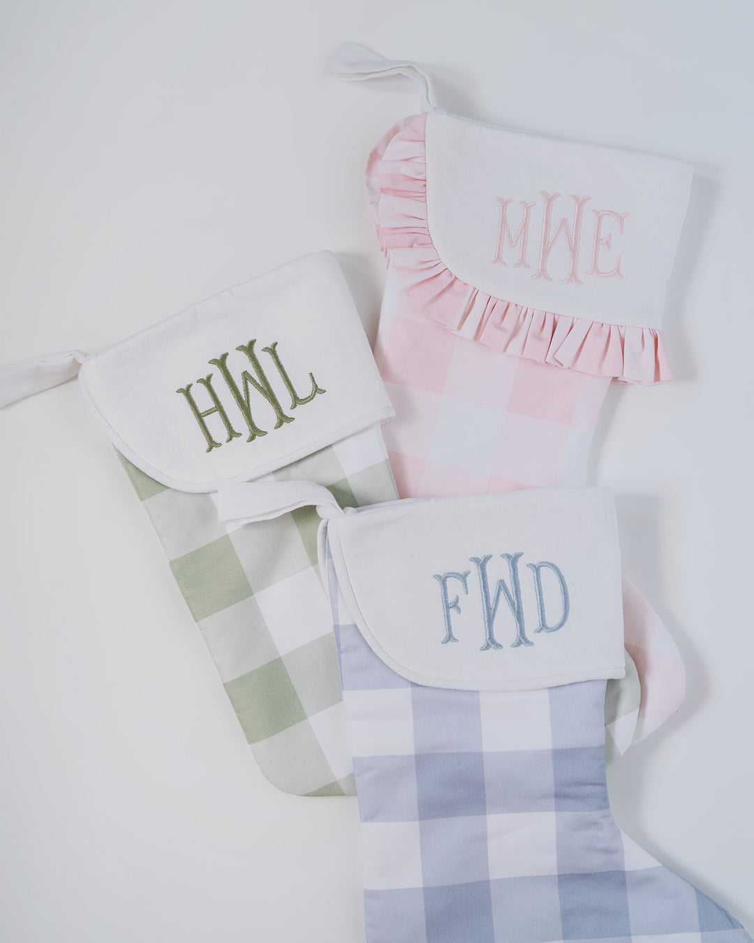 Green Buffalo Check Heirloom Christmas Stocking