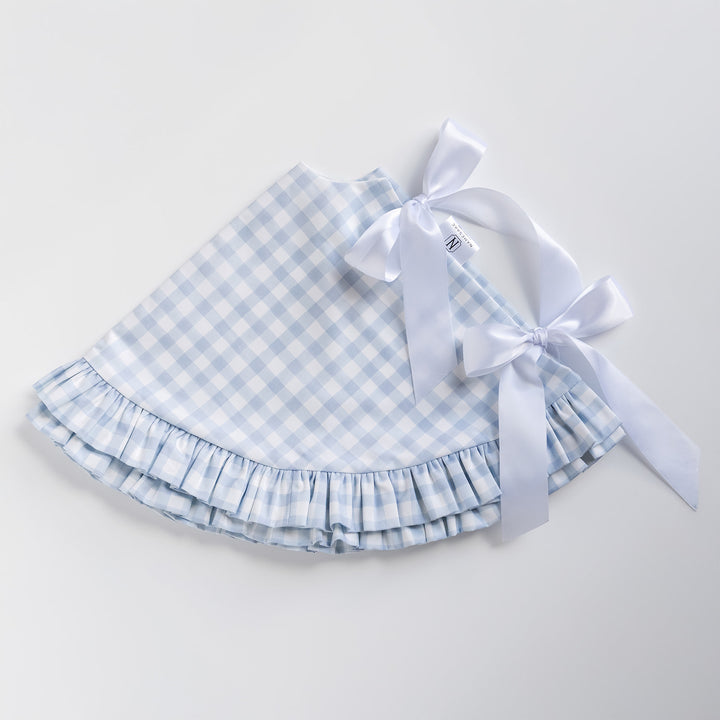 Little Blue Check Petite Tree Skirt
